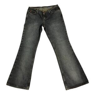 Deadstock Mudd y2k Low Rise Flare Bell Bottom Dark Denim Jeans Size 11